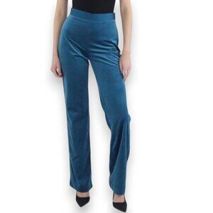 Marciano by Guess Blue Lilli Velvet Pant Size 6 NWT Teal High Waisted